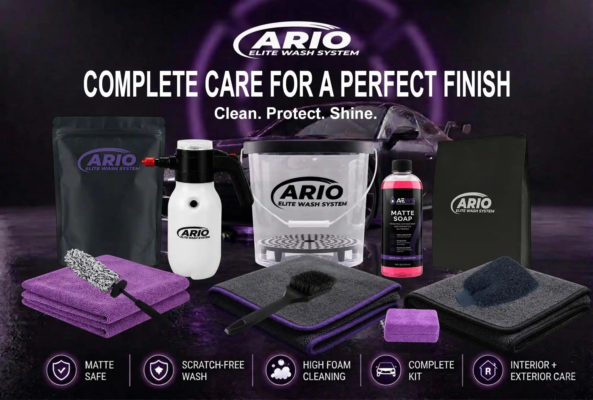Ario Elite Wash System – Complete Bucket Kit