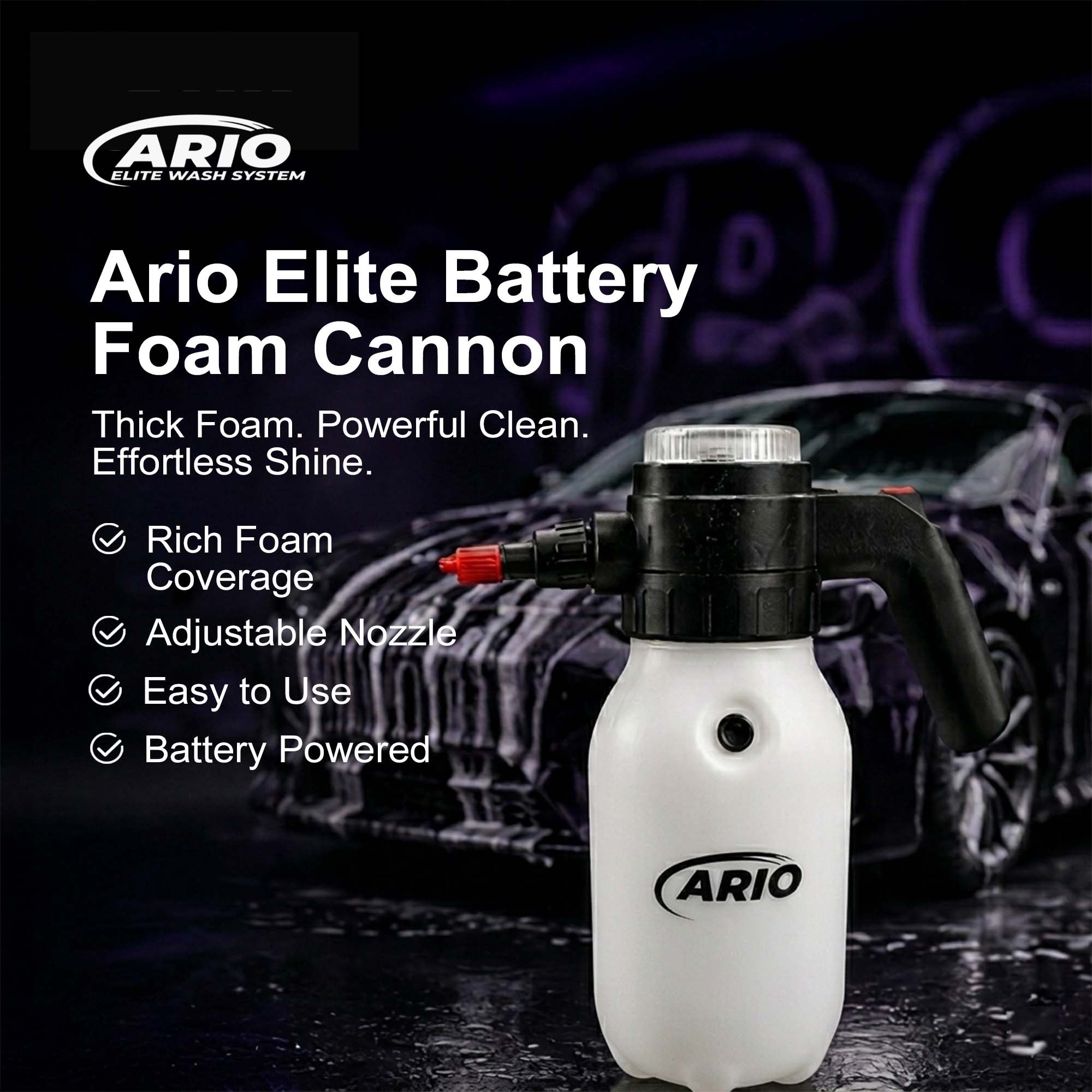 Ario Elite Battery Foam Cannon
