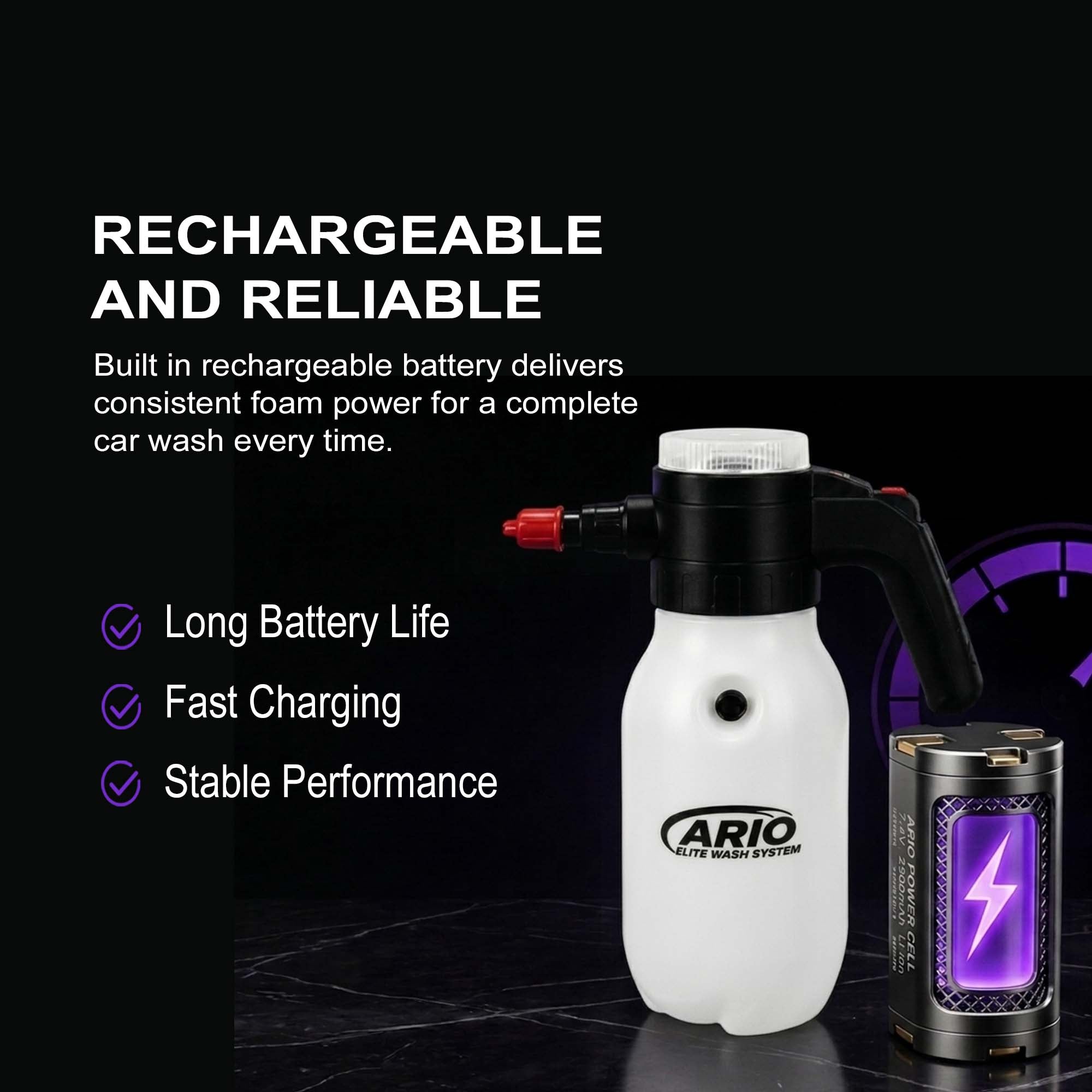 Ario Elite Battery Foam Cannon