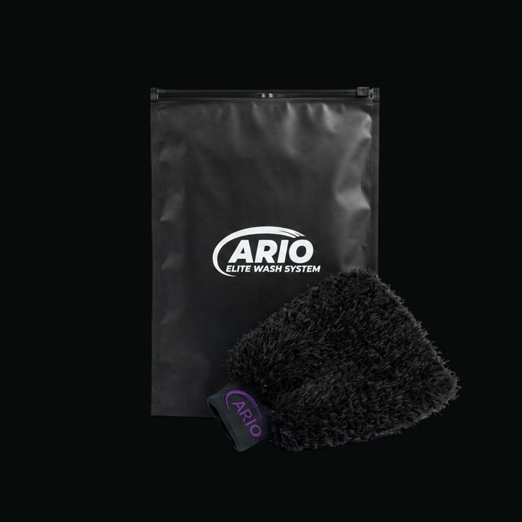 AEWS Solid Black Wash Mitt