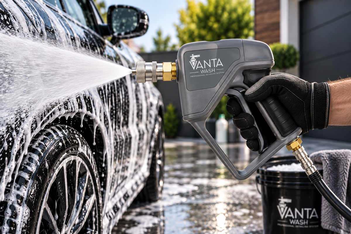 Vanta Wash | Ultra-Premium SS Trigger Gun with Integrated Anti-Tangle Swivel