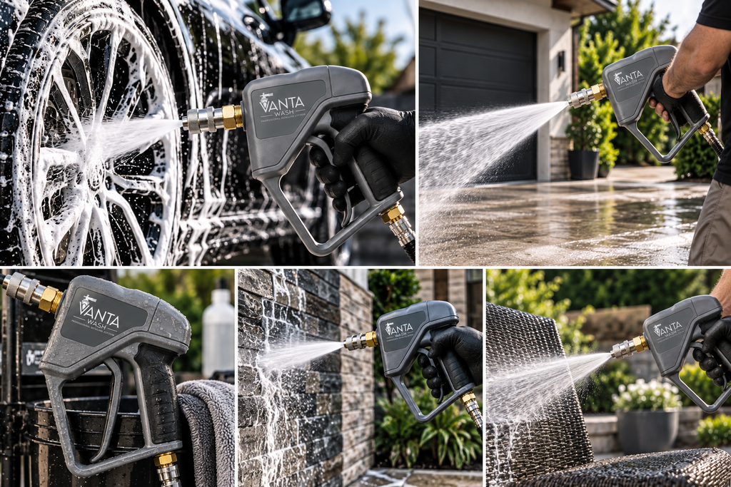 Vanta Wash | Ultra-Premium SS Trigger Gun with Integrated Anti-Tangle Swivel