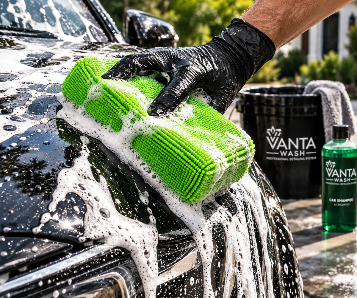Microfiber Wash Sponge Applicator | Car Detailing Pad
