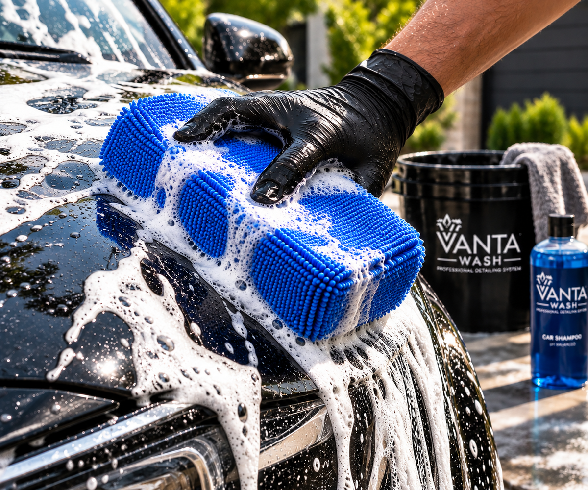 Microfiber Wash Sponge Applicator | Car Detailing Pad