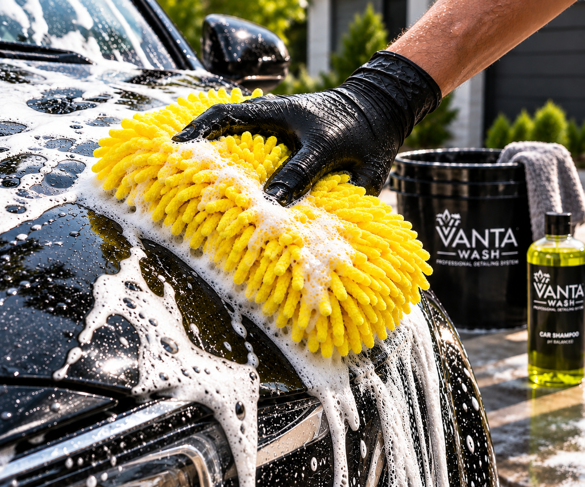 Premium Chenille Wash Mitt | Scratch-Free Car Wash Glove