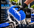 Blue Chenille Wash Mitt | Scratch-Free Car Wash