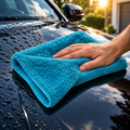 Coral Blue Fleece Interior Towel | High Density 40x40cm