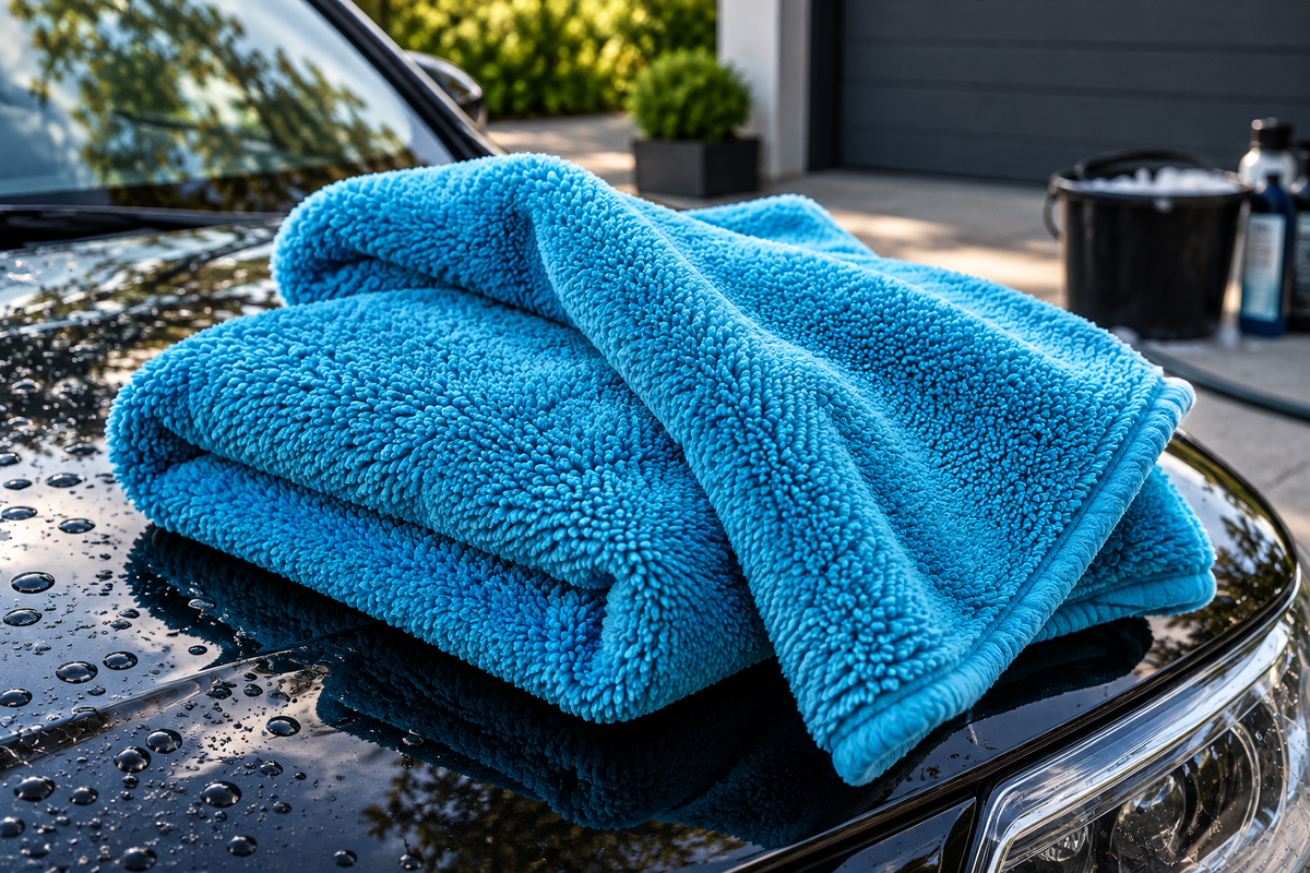 Coral Blue Twist Loop 1200 gsm 40*60cm Drying Towel